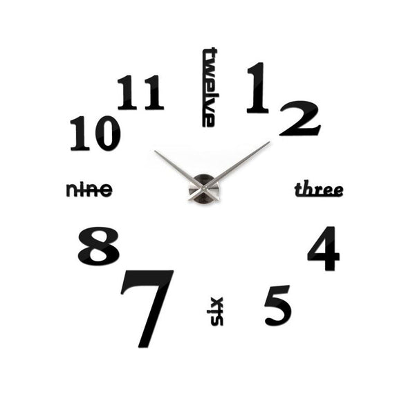 New Home Decoration Big Mirror Wall Clock