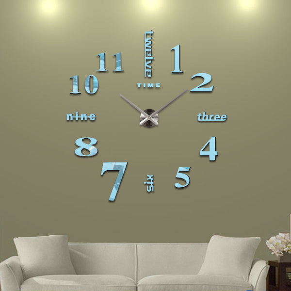 New Home Decoration Big Mirror Wall Clock