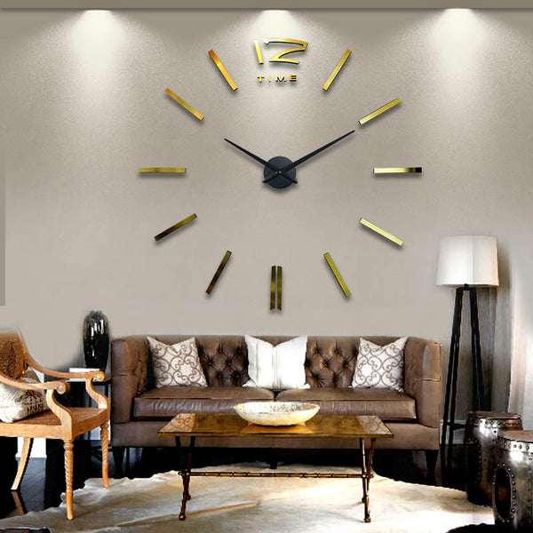 Muhsein Wall Clock Unique Big DIY 3D