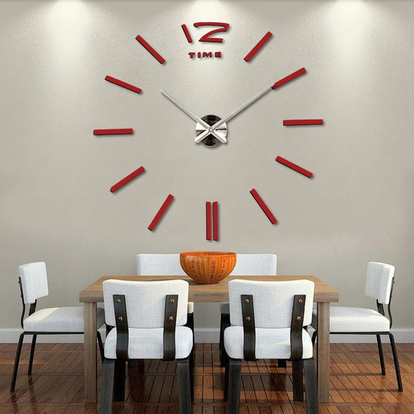 Muhsein Wall Clock Unique Big DIY 3D